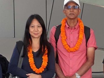 Thanabalan Mansor and Felina Low